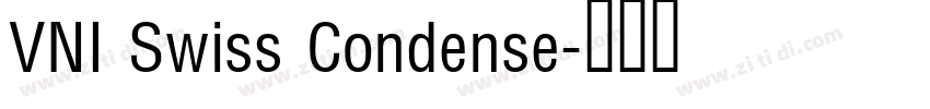 VNI Swiss Condense字体转换